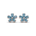 Daisy Flower Fashion Lab Diamond Stud Earrings