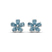 Daisy Flower Fashion Lab Diamond Stud Earrings