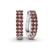 Gracie Double Row Round Lab Diamond Hoop Earrings