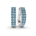 Gracie Double Row Round Lab Diamond Hoop Earrings