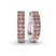 Gracie Double Row Round Lab Diamond Hoop Earrings