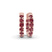 14kt Rose Gold Sirena Round Cherry Cognac Lab Diamond Hoop Earrings (8 Ct. Tw.)