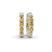 Platinum Sirena Round Lemon Yellow Lab Diamond Hoop Earrings (4 Ct. Tw.)