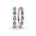 Lexley Pear Lab Diamond Hoop Earrings