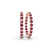 Rylee Round Lab Diamond Hoop Earrings