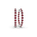 Rylee Round Lab Diamond Hoop Earrings