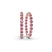 Rylee Round Lab Diamond Hoop Earrings