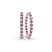 Rylee Round Lab Diamond Hoop Earrings