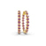 Rylee Round Lab Diamond Hoop Earrings
