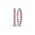 Rylee Round Lab Diamond Hoop Earrings