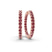 Meara Round Lab Diamond Hoop Earrings