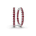 Meara Round Lab Diamond Hoop Earrings