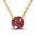 Lluvia Round Lab Diamond Solitaire Necklace