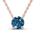 Lluvia Round Lab Diamond Solitaire Necklace