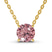 Lluvia Round Lab Diamond Solitaire Necklace