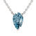 Fiona Pear Lab Diamond Solitaire Necklace