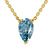 Fiona Pear Lab Diamond Solitaire Necklace