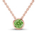 Agustina Round Bezel Lab Diamond Solitaire Necklace