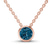 Agustina Round Bezel Lab Diamond Solitaire Necklace