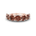 14kt Rose Gold Valentina Round Brown Lab Diamond Anniversary Band (3 Ct. Tw.)