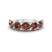 Platinum Valentina Round Brown Lab Diamond Anniversary Band (5 Ct. Tw.)