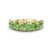 10kt Yellow Gold Valentina Round Ocean Green Lab Diamond Anniversary Band (1/2 Ct. Tw.)