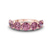 10kt Rose Gold Valentina Round Purple Lab Diamond Anniversary Band (1/2 Ct. Tw.)