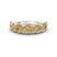 Platinum Valentina Round Lemon Yellow Lab Diamond Anniversary Band (3 Ct. Tw.)