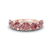 10kt Rose Gold Valentina Round Vivid Pink Lab Diamond Anniversary Band (1/2 Ct. Tw.)