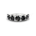 10kt White Gold Raquel Round Black Lab Diamond Anniversary Band (5 Ct. Tw.)