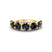 14kt Yellow Gold Raquel Round Black Lab Diamond Anniversary Band (3 Ct. Tw.)