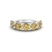Platinum Raquel Round Lemon Yellow Lab Diamond Anniversary Band (5 Ct. Tw.)