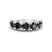 Platinum Adela Round Black Lab Diamond Anniversary Band (2 Ct. Tw.)