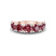 10kt Rose Gold Adela Round Cherry Cognac Lab Diamond Anniversary Band (3 Ct. Tw.)