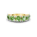 10kt Yellow Gold Adela Round Ocean Green Lab Diamond Anniversary Band (1 Ct. Tw.)