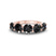 10kt Rose Gold Camille Round Black Lab Diamond Anniversary Band (3 Ct. Tw.)