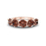 14kt Rose Gold Camille Round Brown Lab Diamond Anniversary Band (3 Ct. Tw.)