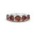 Platinum Camille Round Brown Lab Diamond Anniversary Band (3 Ct. Tw.)