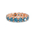 9ct Rose Gold Elysia Round Ice Blue Lab Diamond Eternity Ring (7 Ct. Tw.)