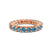 Meadow Round Crisscross Lab Diamond Eternity Ring
