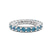 Meadow Round Crisscross Lab Diamond Eternity Ring