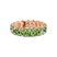 10kt Rose Gold Camila Oval Ocean Green Lab Diamond Eternity Ring (8 Ct. Tw.)