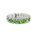 14kt White Gold Camila Oval Ocean Green Lab Diamond Eternity Ring (6 Ct. Tw.)