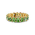 14kt Yellow Gold Camila Oval Ocean Green Lab Diamond Eternity Ring (5 Ct. Tw.)