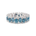 14kt White Gold Fable Pear Ice Blue Lab Diamond Eternity Ring (5 Ct. Tw.)