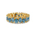 14kt Yellow Gold Fable Pear Ice Blue Lab Diamond Eternity Ring (3 Ct. Tw.)