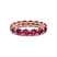 10kt Rose Gold Neveah Round Purple Lab Diamond Eternity Ring (2 Ct. Tw.)