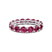 Platinum Neveah Round Purple Lab Diamond Eternity Ring (3 Ct. Tw.)