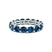 Platinum Neveah Round Royal Blue Lab Diamond Eternity Ring (8 Ct. Tw.)