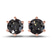 Six Prong Round Lab Diamond Stud Earrings